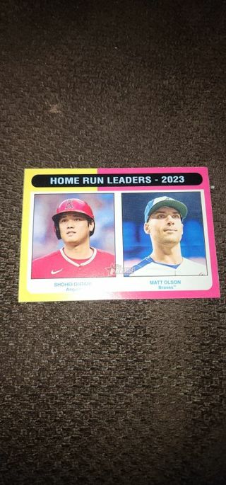 Shoei ohtani matt Olson 2024 topps heritage 2023 home run leaders