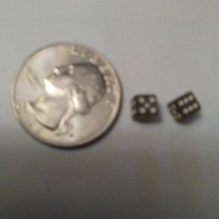 Worlds Smallest Dice-Gray.Read description before bidding