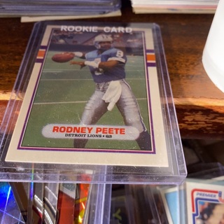 1989 topps Traded Rodney peete rookie football card 