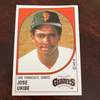 1988 Panini Album Stickers - [Base] #425 Jose Uribe