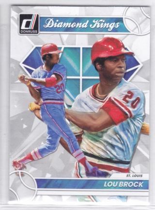 Lou Brock 2023 Panini Donruss Diamond Kings St. Louis Cardinals