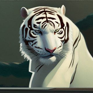 Listia Digital Collectible: Disturbed White Tiger