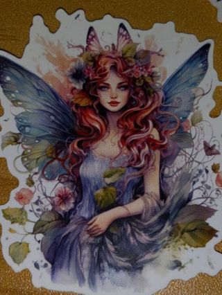 Fairy Cute one big girl nice vinyl sticker no refunds regular mail Win 2 or more get bonus