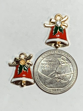 CHRISTMAS CHARMS~#36~SET OF 2 CHARMS~FREE SHIPPING!