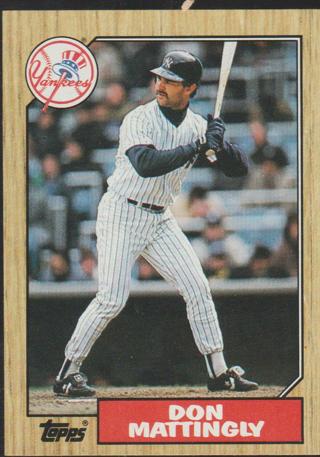 1987 Topps #500 Don Mattingly New York Yankees