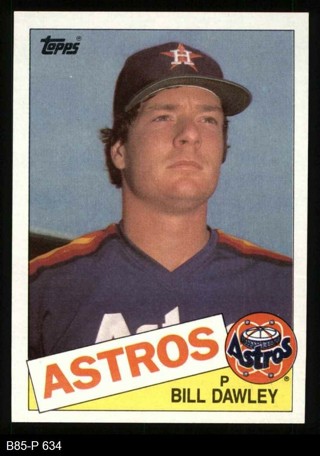 Bill Dawley 1985 Topps Houston Astros