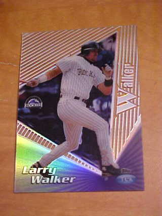 1999 Larry Walker Topps TEK Baseball Card, #4A  P-09, Colorado Rockies,