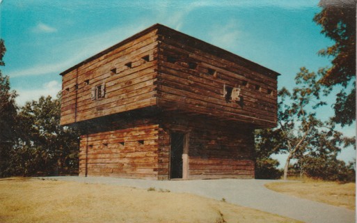 Vintage Unused Postcard: c: Blockhouse, Muskegon, MI