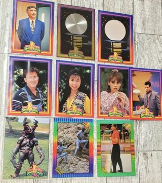 10 Power Rangers 1994 & 1995 Cards!