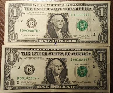 2013 & 2017 USA Star ⭐ Banknotes!