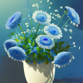 Listia Digital Collectible: blue Flowers