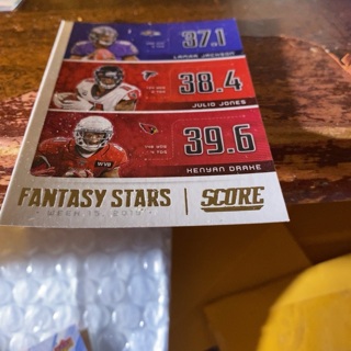 2020 panini score fantasy stars football card 