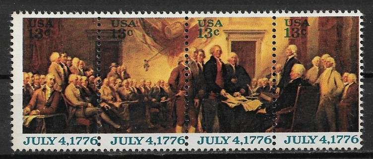 1976 Sc1691-4 Declaration of Independence MNH strip of 4