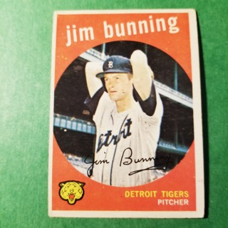  1959 - TOPPS BASEBALL CARD NO. 149 - JIM BUNNING - TIGERS