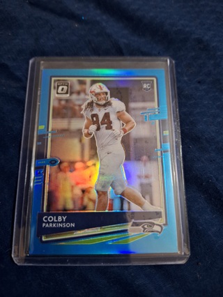 Colby Parkinson rc Blue Seattle Seahawks 