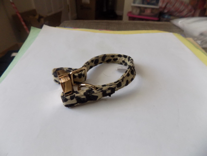 Cheetah print dog/cat collar small