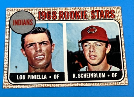 VINTAGE 1969 Topps 1968 Rookie Stars Lou Piniella Rookie Card #16