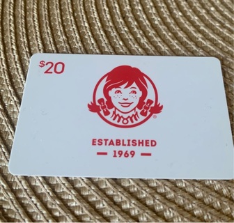 $20 Wendy’s gift card 