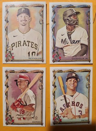 Four 2023 Topps Allen and Ginter cards