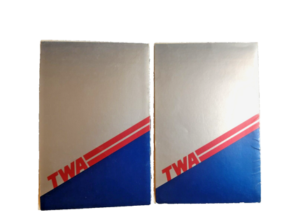 TWA Trans World Airlines Vintage Advertising in Flight Menu Food Drink Lot of 2