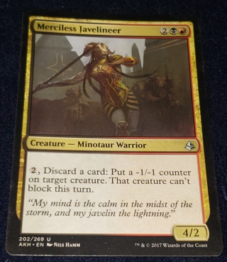 MTG ✨Merciless Javelineer - (U) 202/269 Amonkhet (AKH) ✨ Magic the Gathering (2017)