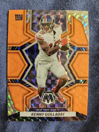 2022 Panini Mosaic Reactive Orange Kenny Golladay