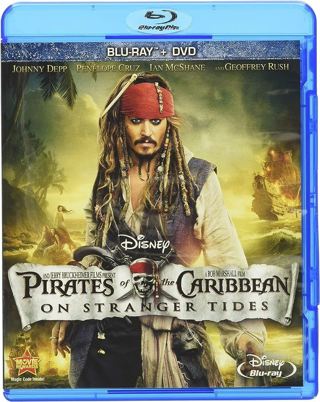 "PIRATES OF THE CARIBBEAN On Stranger Tides"  2 Discs: Blu-ray+DVD