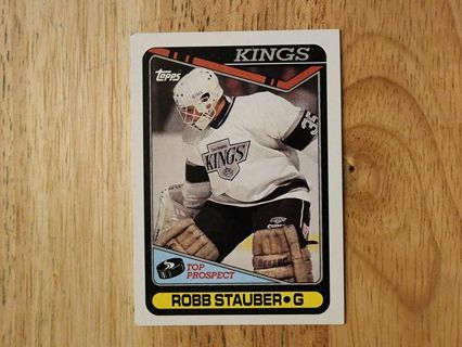 90 NHL Topps Robb Stauber #181