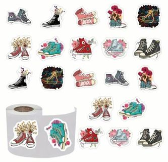 ↗️⭕(10) 1" SNEAKERS STICKERS!!⭕SHOE CONVERSE