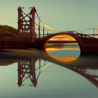 Listia Digital Collectible: bridge at sunset