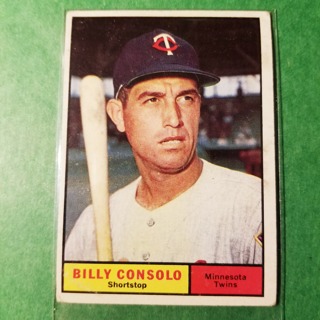 1961 - TOPPS BASEBALL CARD NO. 504 - BILLY CONSOLO - TWINS