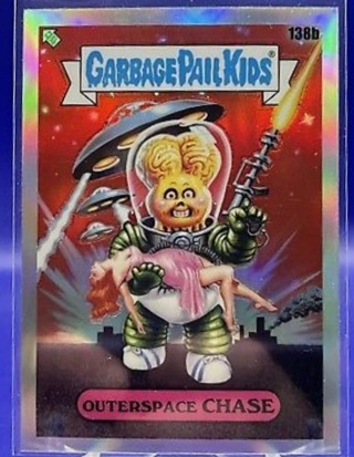 2021 Garbage Pail Kids Chrome - Outerspace Chase #138b REFRACTOR Chrome NM