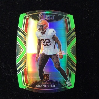 Grant Delpit Select Die Cut Green Prizm Browns