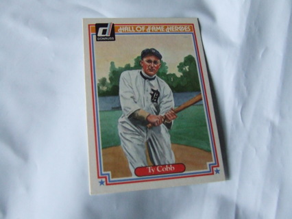 1983 Ty Cobb Detroit Tigers Donruss Card #1