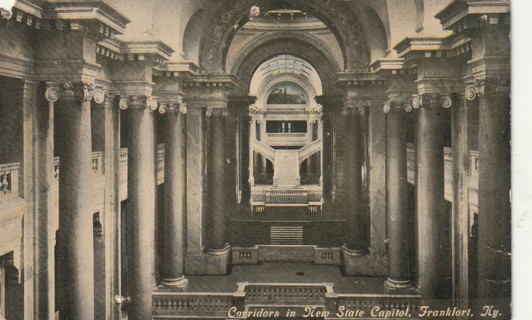 Vintage Used Postcard: GIN: New State Capitol, Frankfort, KY