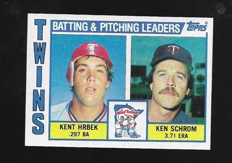 1984 TOPPS TWINS CHECKLIST CARD #11