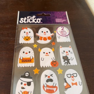 Sticko Halloween ghosts stickers / 2 sheets 