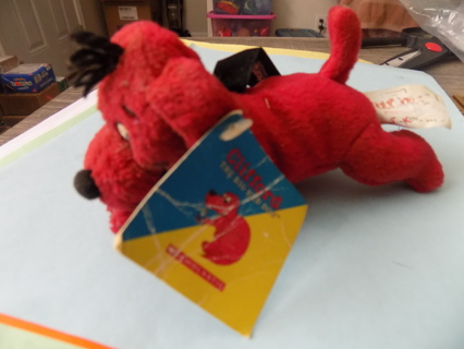 Vintage 1997 Clifford the Big Red dog Scholastic 5 inch plush tag attached