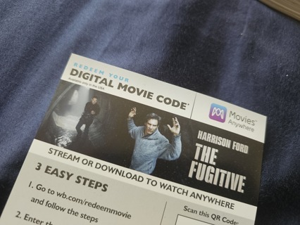 The Fugitive 4k digital code ONLY 