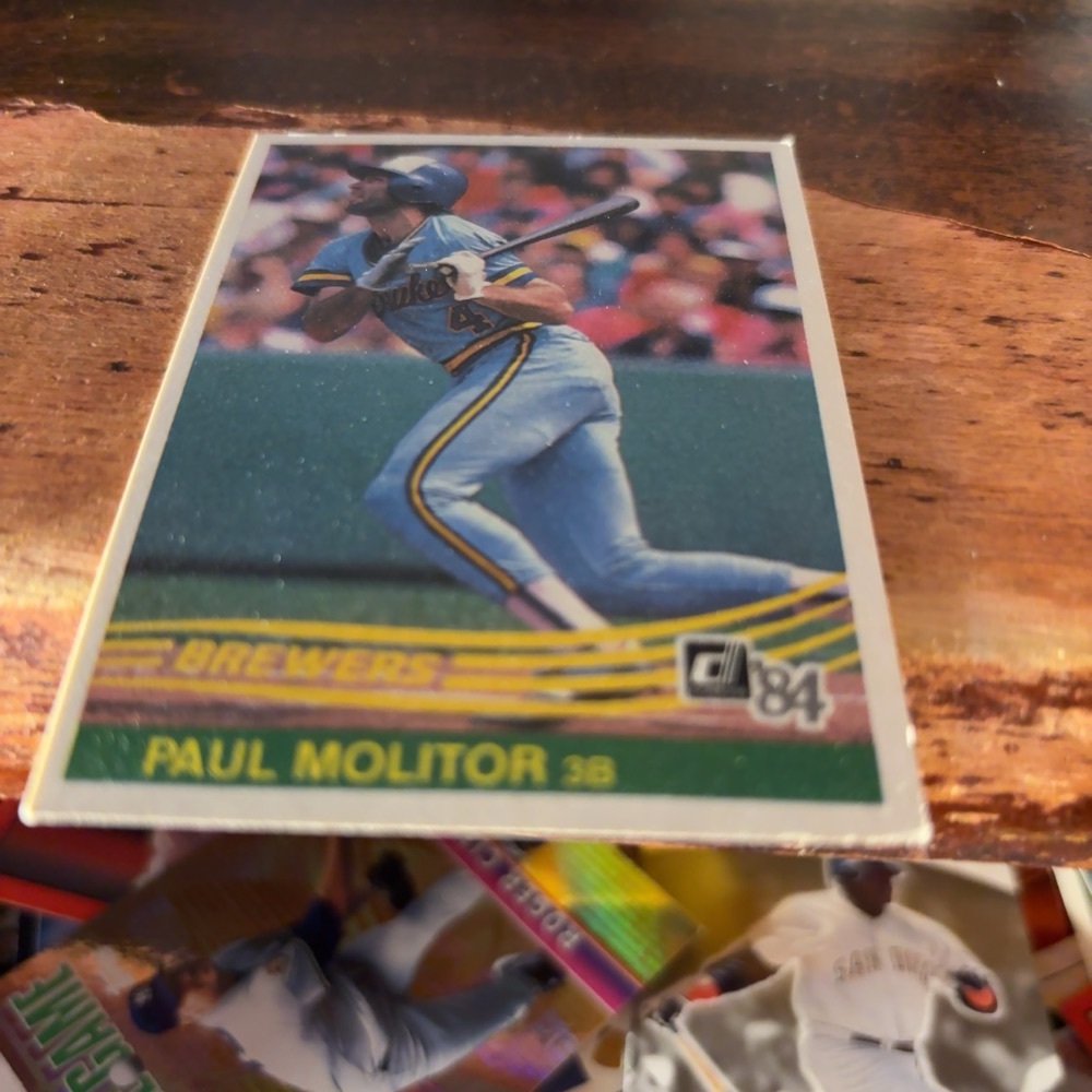 FREE: 1984 donruss Paul molitor baseball card 