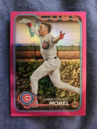 2024 Topps Chrome Pink Refractor Christopher Morel