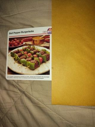 Recipe Card for Bell Pepper Burgerbobs