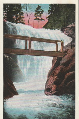 Vintage Unused Postcard: e: Top of Seven Falls, Cheyenne Canon, CO