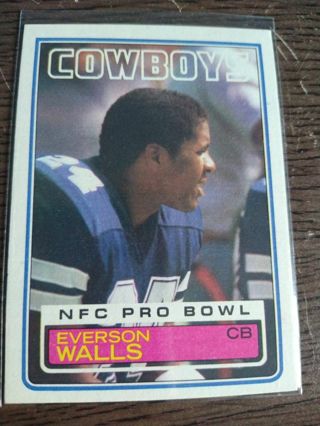 Everson Walls 83 Topps Cowboys