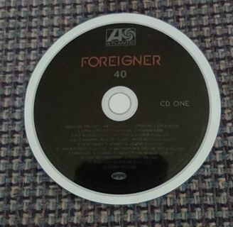 Foreigner 40 CD band sticker for Xbox laptop water bottle PS4