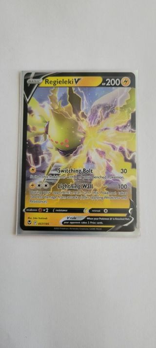 Pokémon TCG Regieleki V Silver Tempest 057/195 Holo Ultra Rare