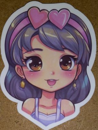 Girl so Cute new 1⃣ vinyl lap top sticker no refunds regular mail very nice quality