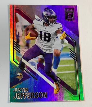 JUSTIN JEFFERSON 2021 Panini Donruss Elite HOLO FOIL Minnesota Vikings #45