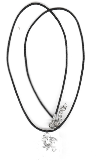 24-INCH BLACK CORD SP LITTLE DRAGON NECKLACE (PLEASE READ DESCRIPTION