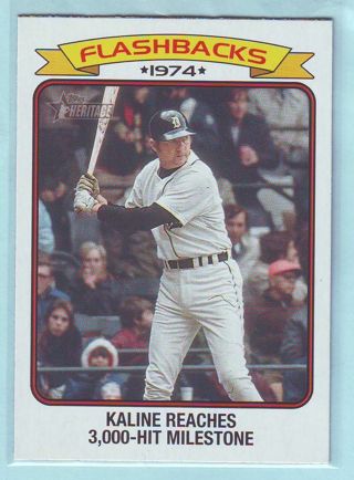 2023 Topps Heritage Al Kaline FLASHBACK INSERT Baseball Card # BF-10 Tigers